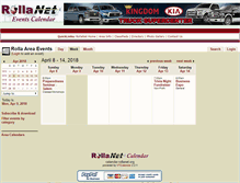 Tablet Screenshot of calendar.rollanet.org
